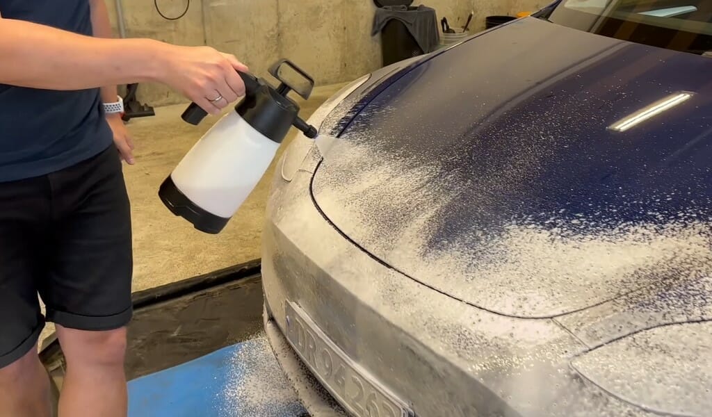 Skum nok til ca. 30 sekunder pr. pump